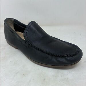 Frye Black Leather Loafers